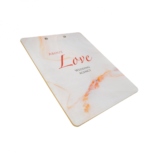 Планшет с зажимом для бумаг, акриловый с УФ-печатью