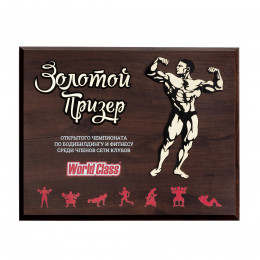 Плакетка с декоративными элементами из пластика, с УФ-печатью