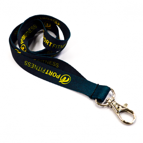 Лента для бейджей двухсторонняя (жаккард, 1 карабин)