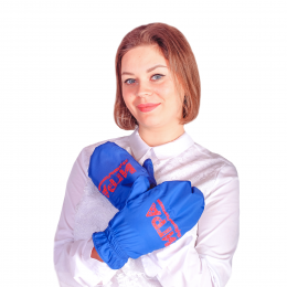 Варежки непромокаемые с полной запечаткой, утепленные с подкладом из флиса