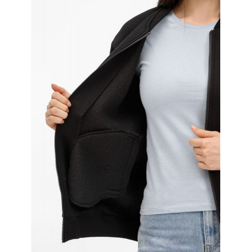 Бомбер унисекс Estado, черный