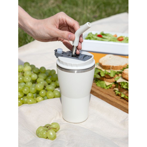 Термостакан Sapporo без логотипа, белый