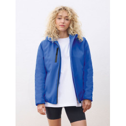 Куртка софтшелл с капюшоном женская Falcon Women, ярко-синяя (royal)