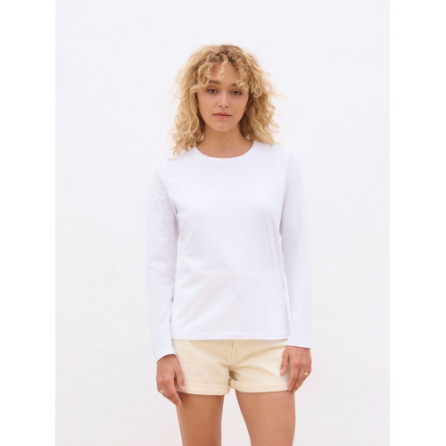 Футболка с длинным рукавом женская Monarch Women, белая