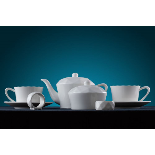 Чайник Diamante Bianco в подарочной коробке, белый