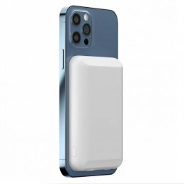 Магнитный беспроводной аккумулятор Magback 5000 мАч, белый