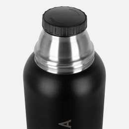 Термос Relaxika 1200 со стикерпаком, черный