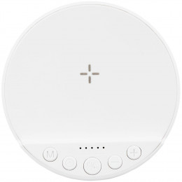 Bluetooth-колонка с беспроводной зарядкой relaxTime, белая