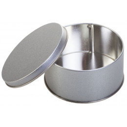 Коробка Pragmax S, круглая, серебристая