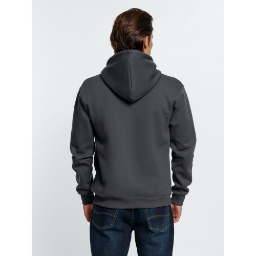 Толстовка на молнии с капюшоном Siverga Heavy 2.0, темно-серая (графит)