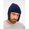 Шапка-ушанка Catch Match, темно-синяя