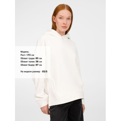 Худи оверсайз унисекс Tolla, молочное
