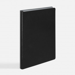 Ежедневник Doppio, недатированный, черный с серым