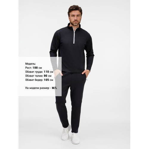 Свитшот на молнии Morfiss, черный