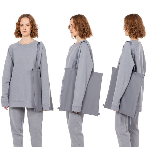 Шопер B3, серый с серыми ручками