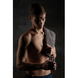 Эспандер Hard Work, серебристый