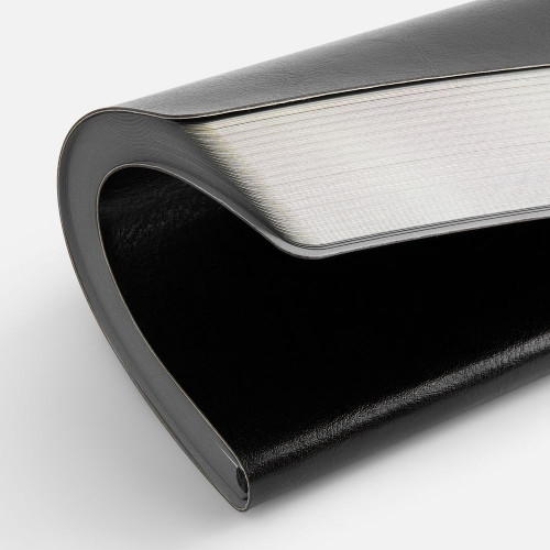 Ежедневник Doppio, недатированный, черный с серым