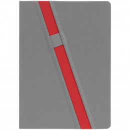 Ежедневник Rubikon на заказ, недатированный серо-красный