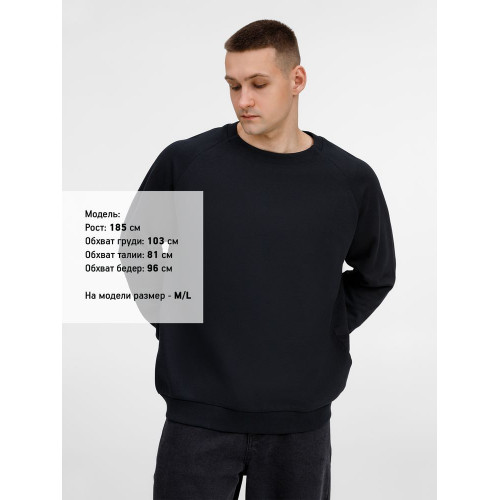 Свитшот унисекс Sinkopa, черный