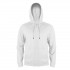 Толстовка мужская на молнии с капюшоном EVEREST, белый, S, 50 % хлопок, 50% полиэстер, 260 г/м2