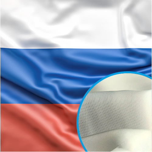 Флаг РФ из готового полотна (полиэфирный шелк)  90х135